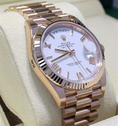 mens rolex day date rose gold|Rolex rose gold 40mm president.